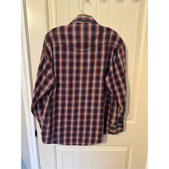 Wrangler Western Shirt Flannel Button Down Long Sleeve Men’s Top Size M - Picture 5 of 6